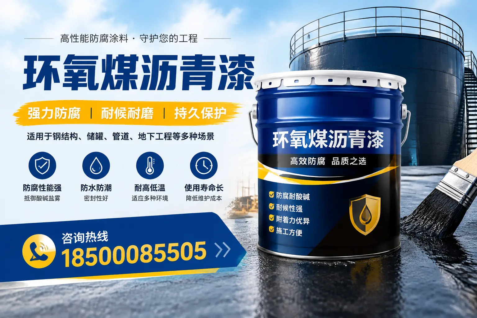 环氧煤沥青漆在工业中的应用，广元企业的选择